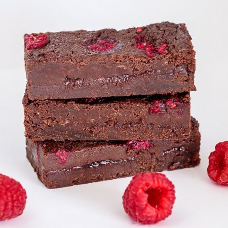 Vegan Framboos brownie