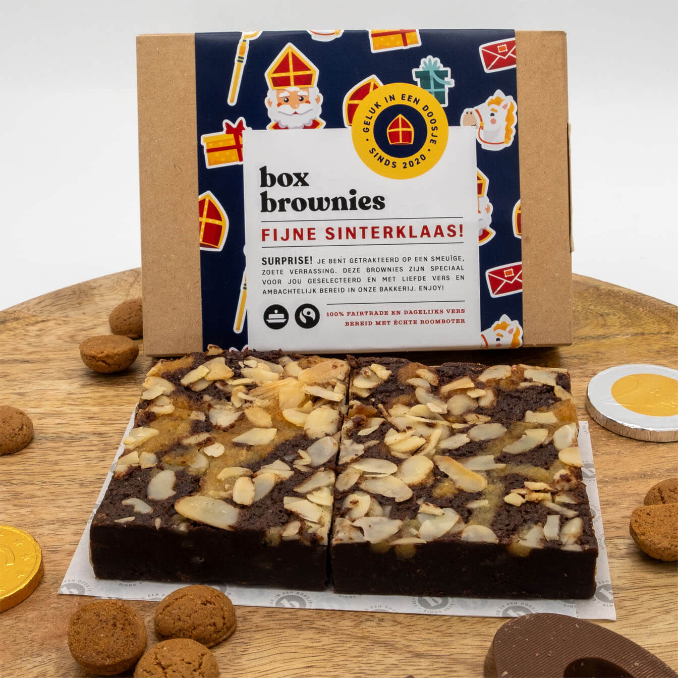 Speculaas brownie box sinterklaas