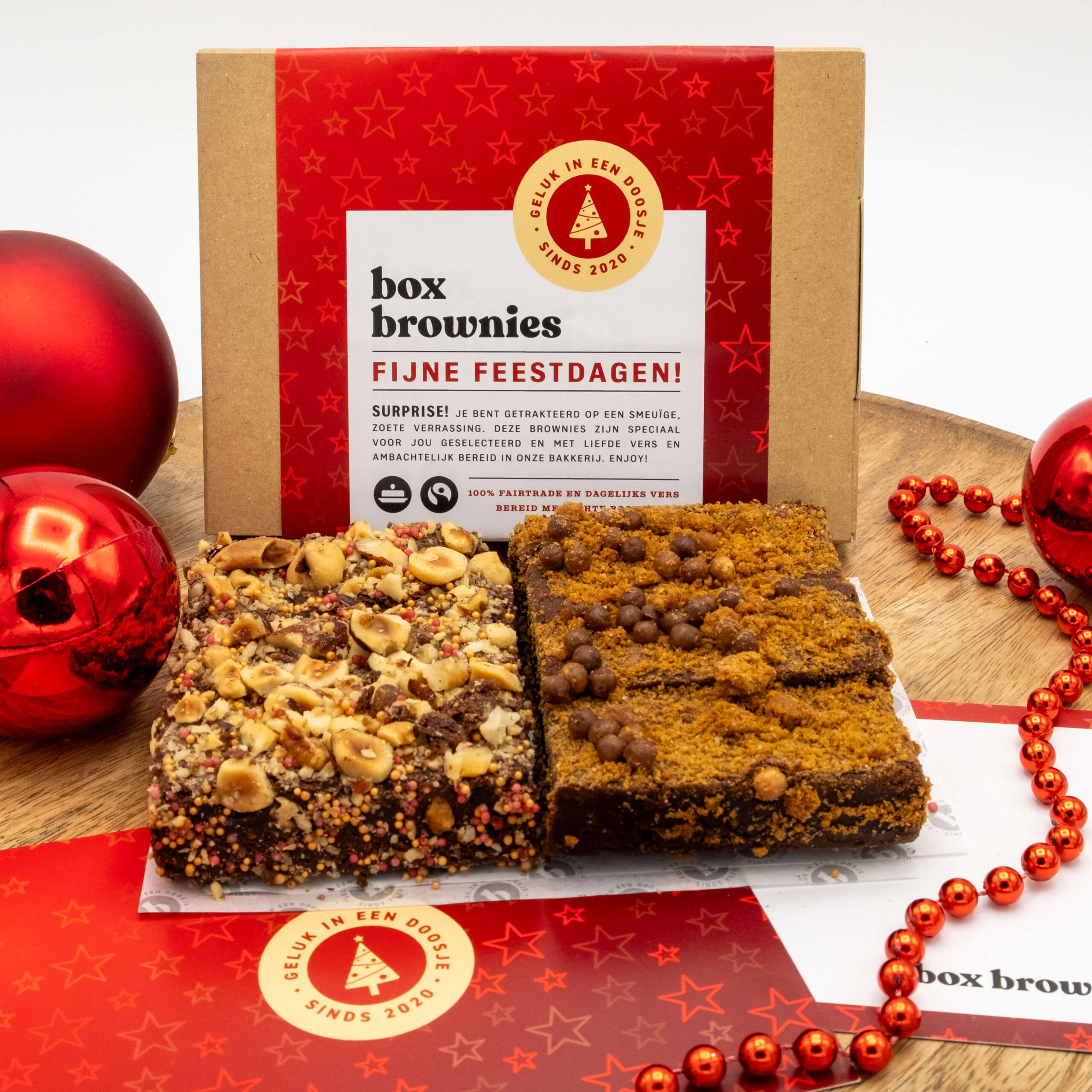 Kerst brownie box