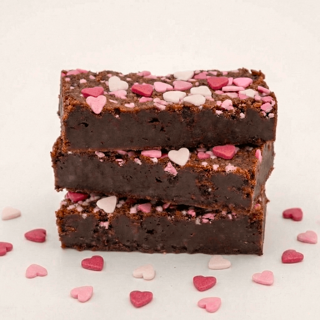 Love bite hartjes brownie valentijn