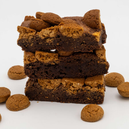 Pepernoten brownie stapel