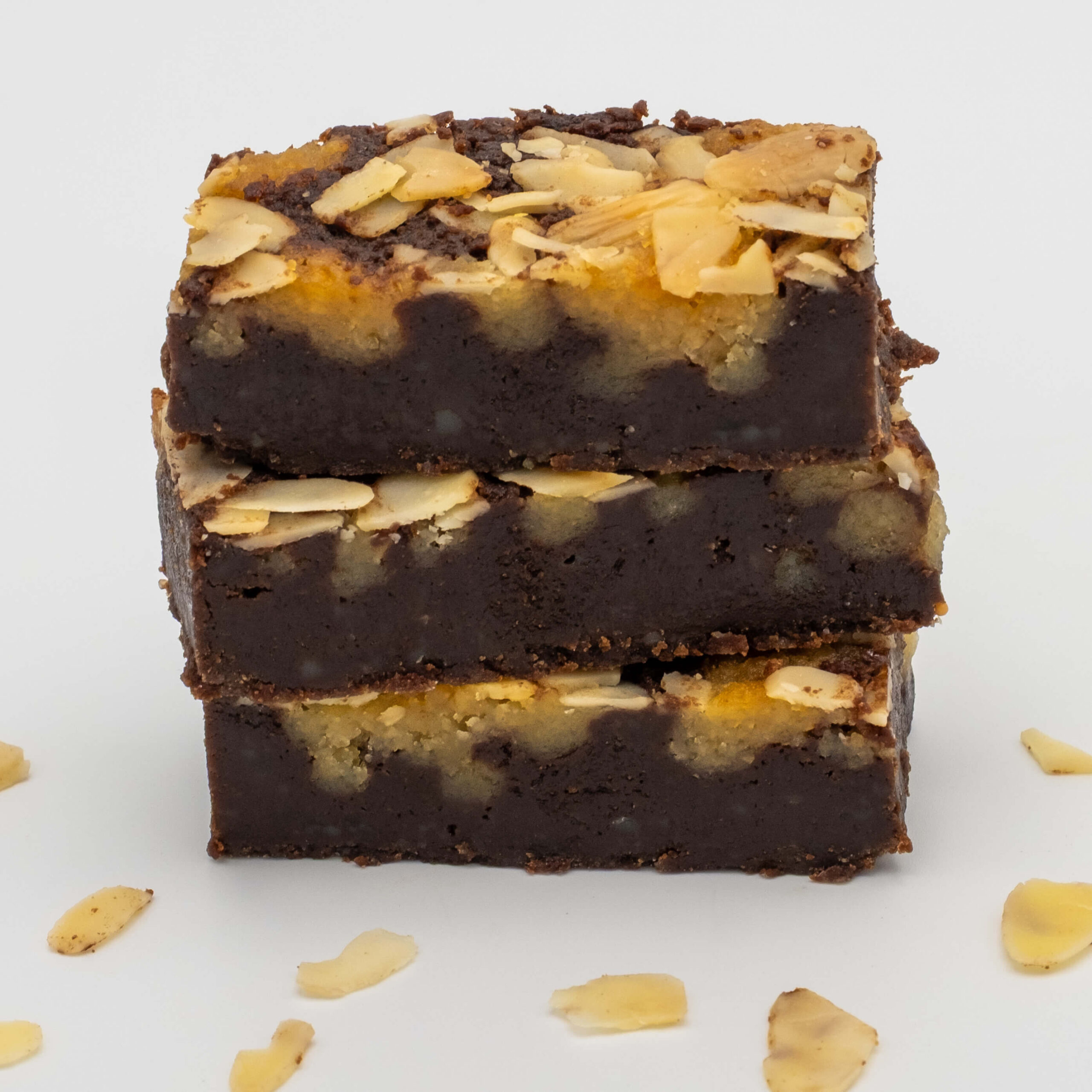 Speculaas brownie stapel
