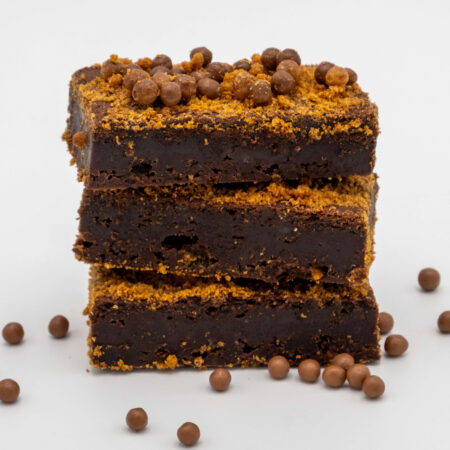 Tiramisu brownie stapel