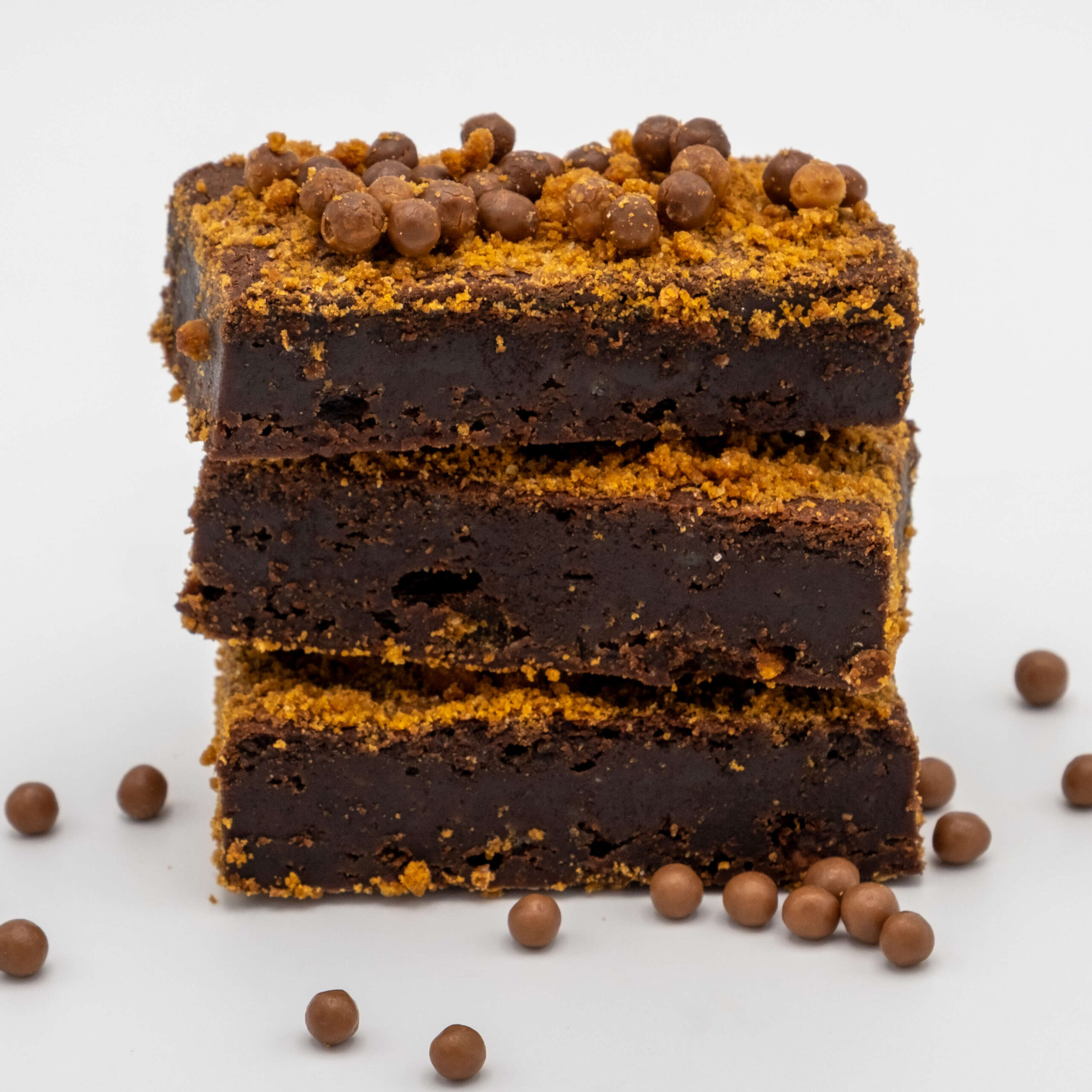 Tiramisu brownie stapel