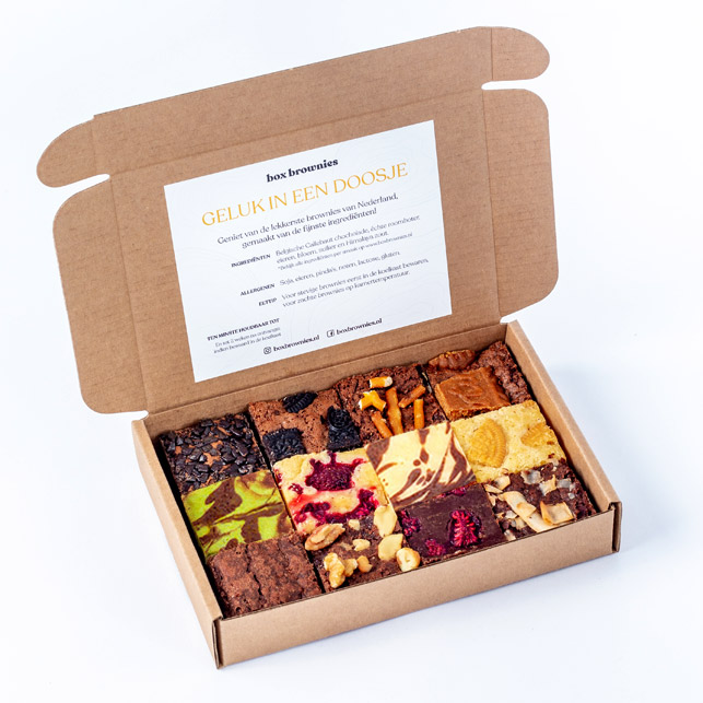 Brownies per post bestellen Box Brownies Dé lekkerste van Nederland!