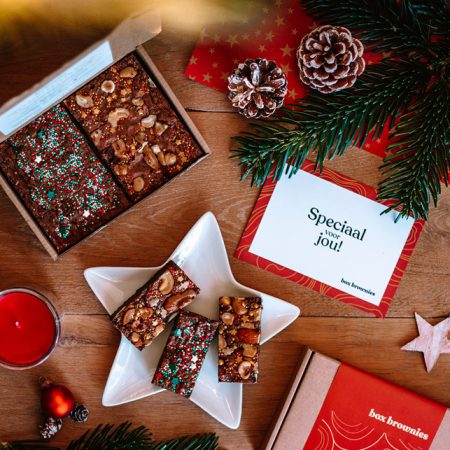 Brownie Kerst, zoet cadeau per post