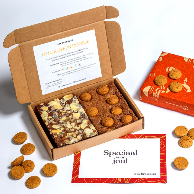 Sinterklaas brownie box Online op BoxBrownies.nl