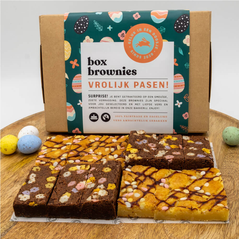 Paasbox groot box brownies blondies