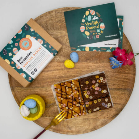 paasbox box brownies klein bovenaanzicht