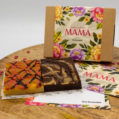 moederdag box brownies 6 brownies blondies