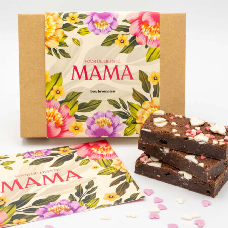 moederdag brownie box en kaart