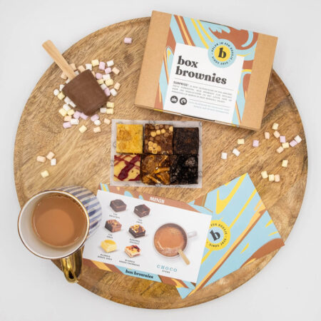 box brownies choco box bovenaanzicht
