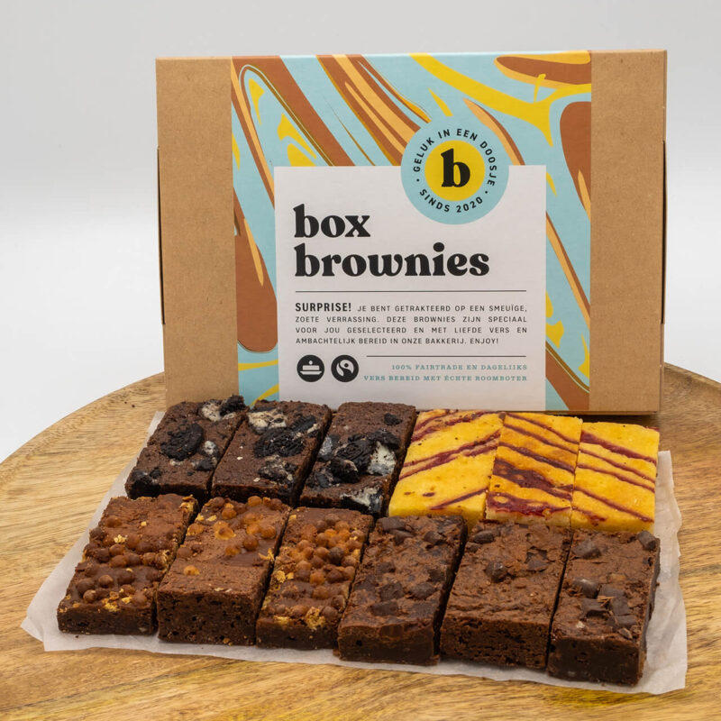 Box Brownies zelf samenstellen 4 smaken XL