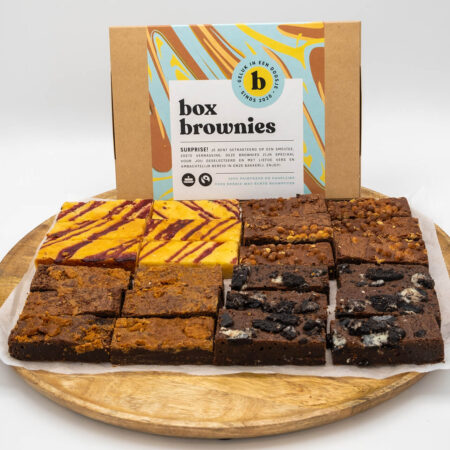 Box Brownies zelf samenstellen 4 smaken 12 stuks