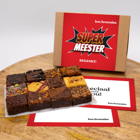 box brownies super meester