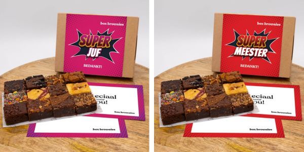 brownies voor juf en meester