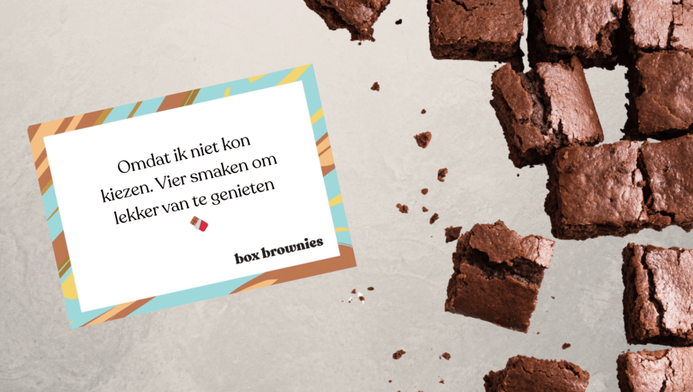 Stel je eigen brownie pakket samen