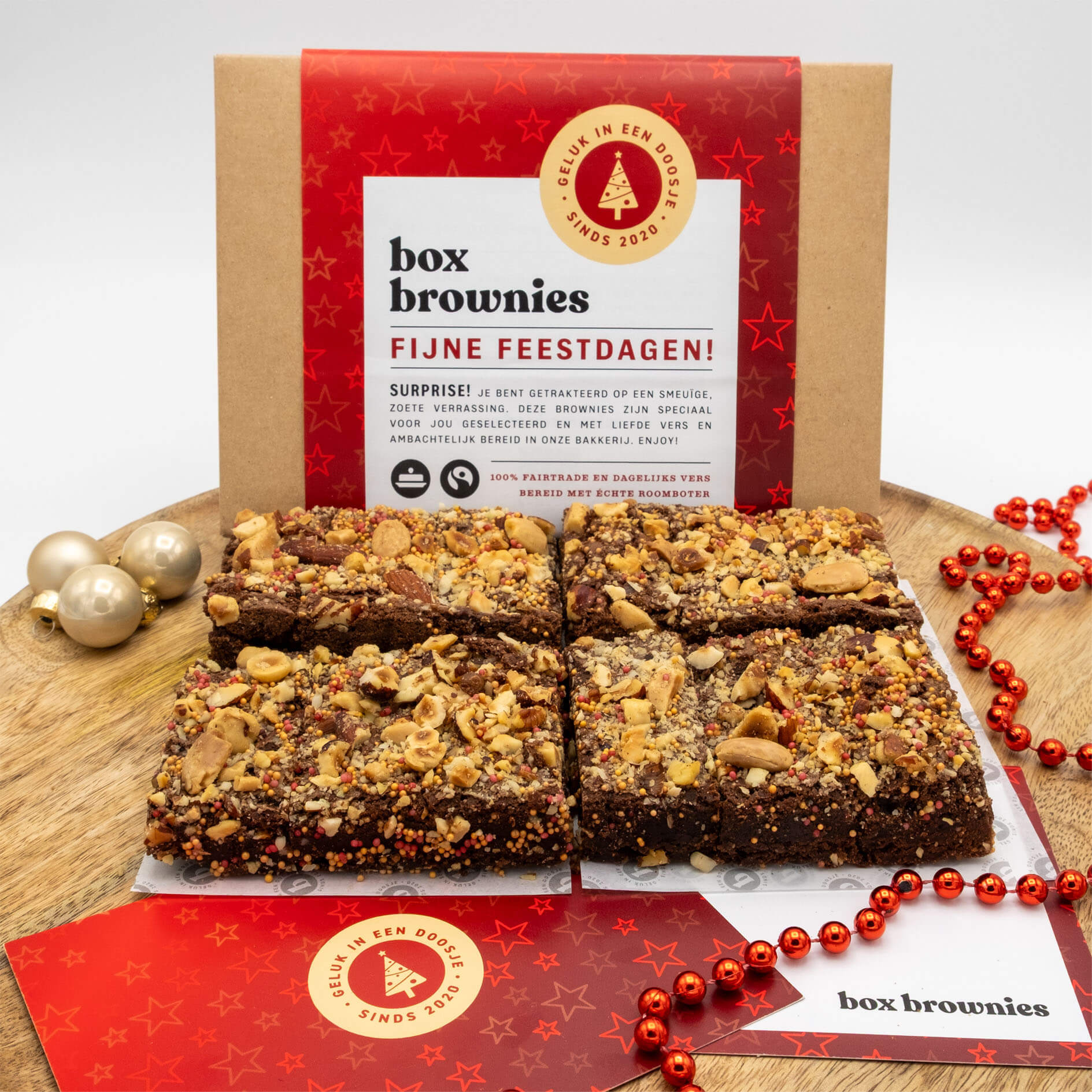 Caramel fudge sinaasappel brownie box groot