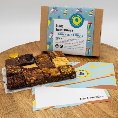 box brownies verjaardag mini's box
