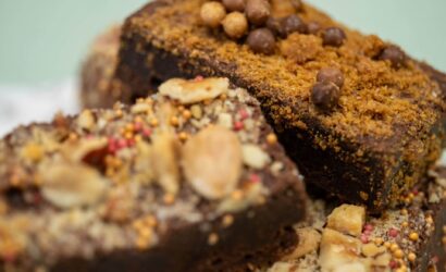 nieuwjaarscadeau feestelijke brownies