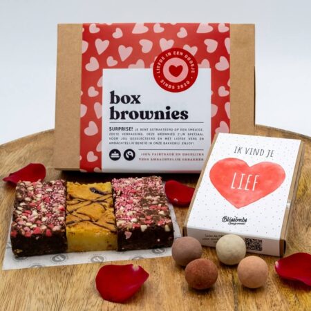 Box Brownies Valentijn box met zaadbommetjes Blossombs