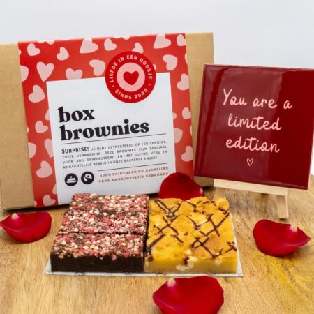 Valentijn brownie box met tegeltje