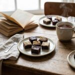 vegan brownies op tafel