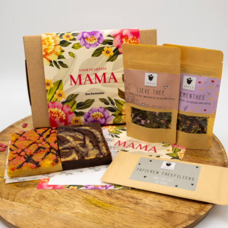 moederdag box brownies deluxe thee box