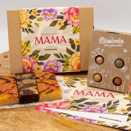moederdag brownies bloei box brownies