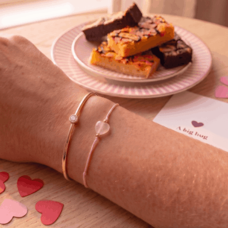 moederdag hart armband dragen box brownies